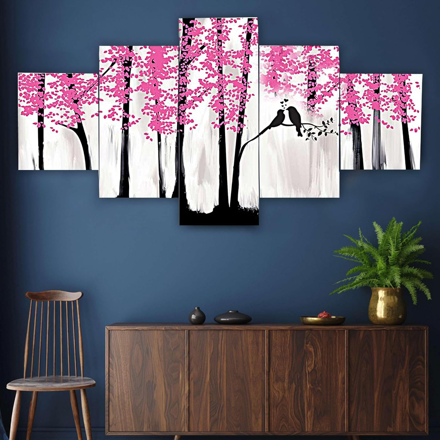 MDF Framed 3D Wall Painting Set of Five...