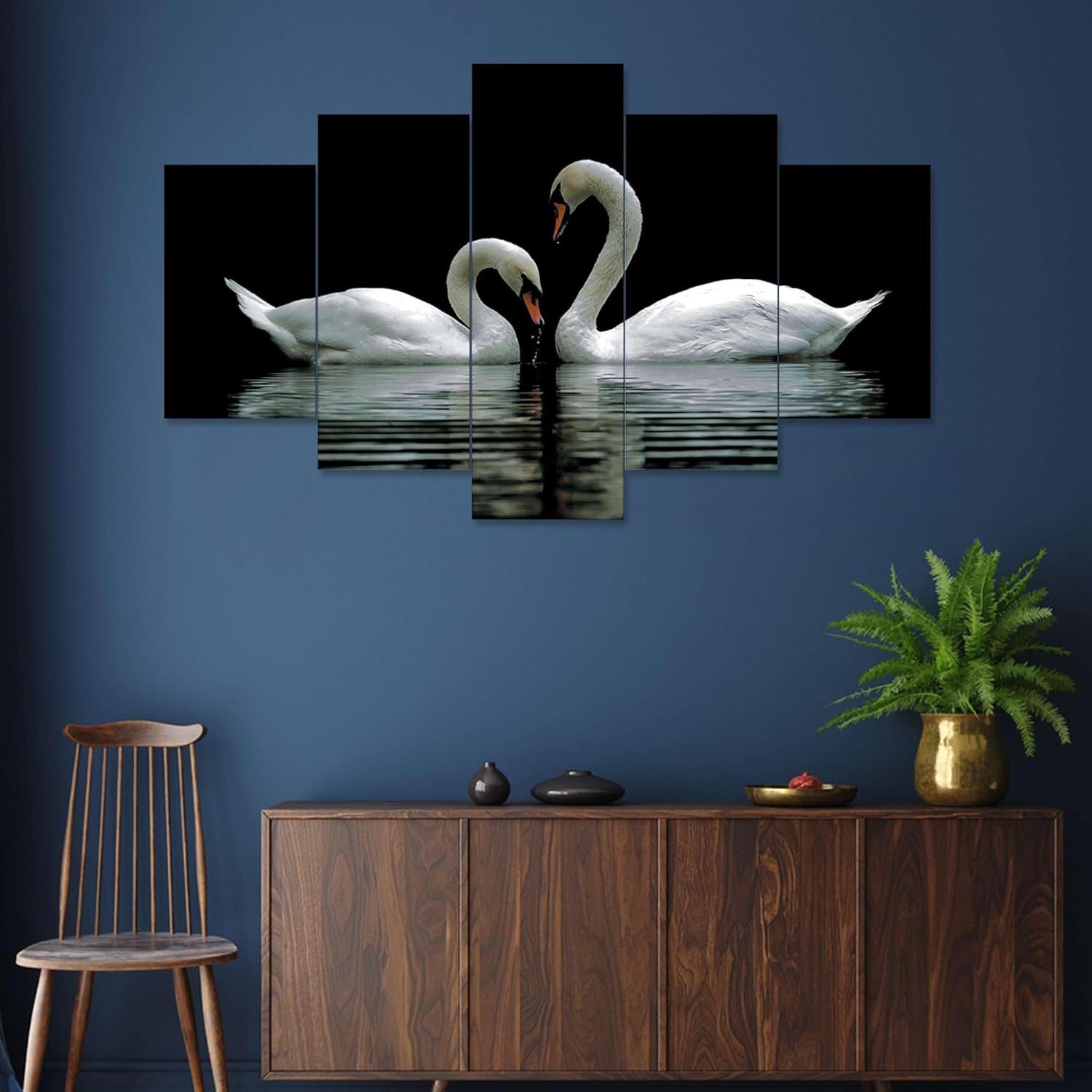 MDF Framed 3D Wall Painting Set of Five...
