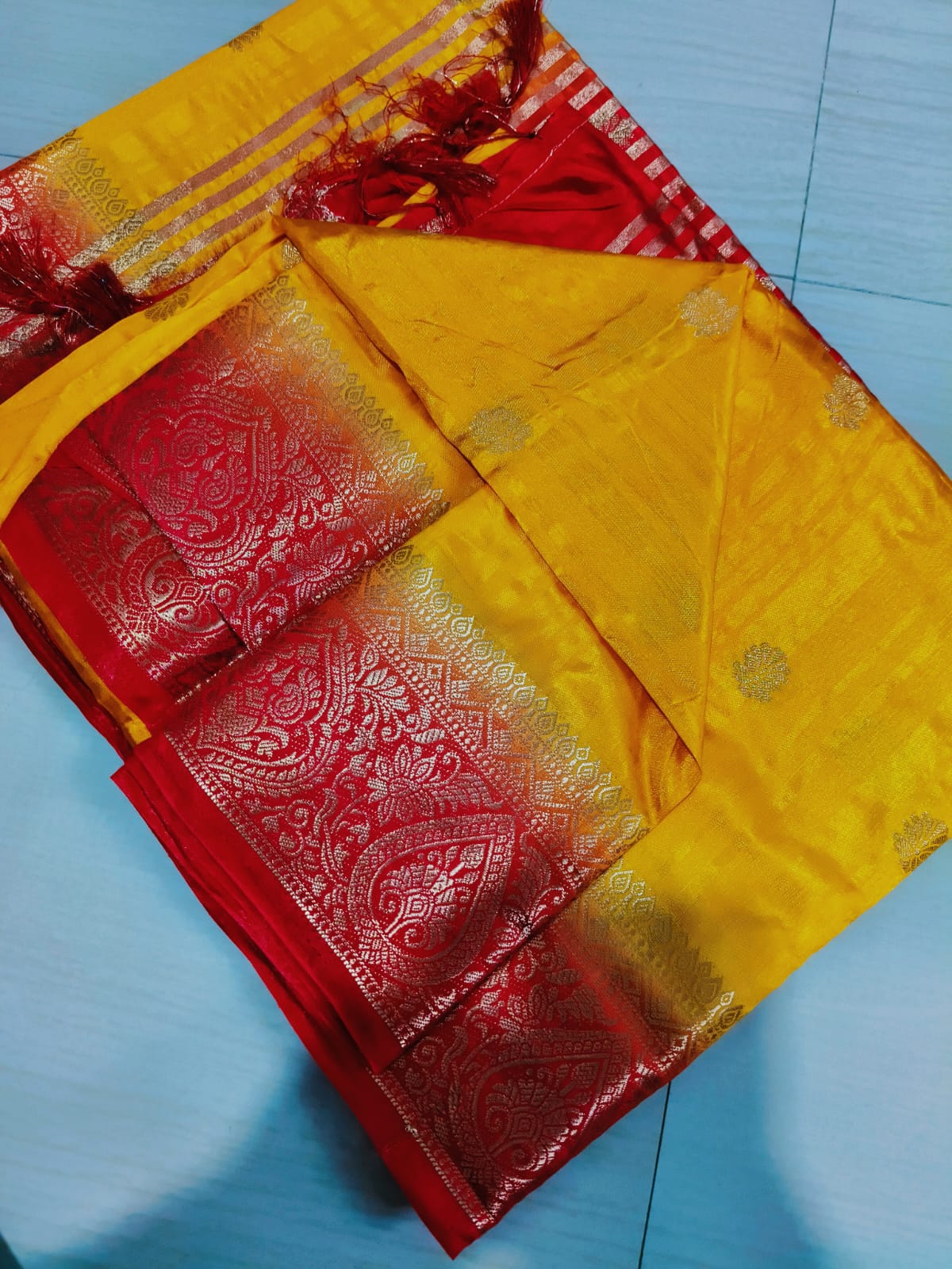 Pure Matka Tushar Saree – Handwoven All-...