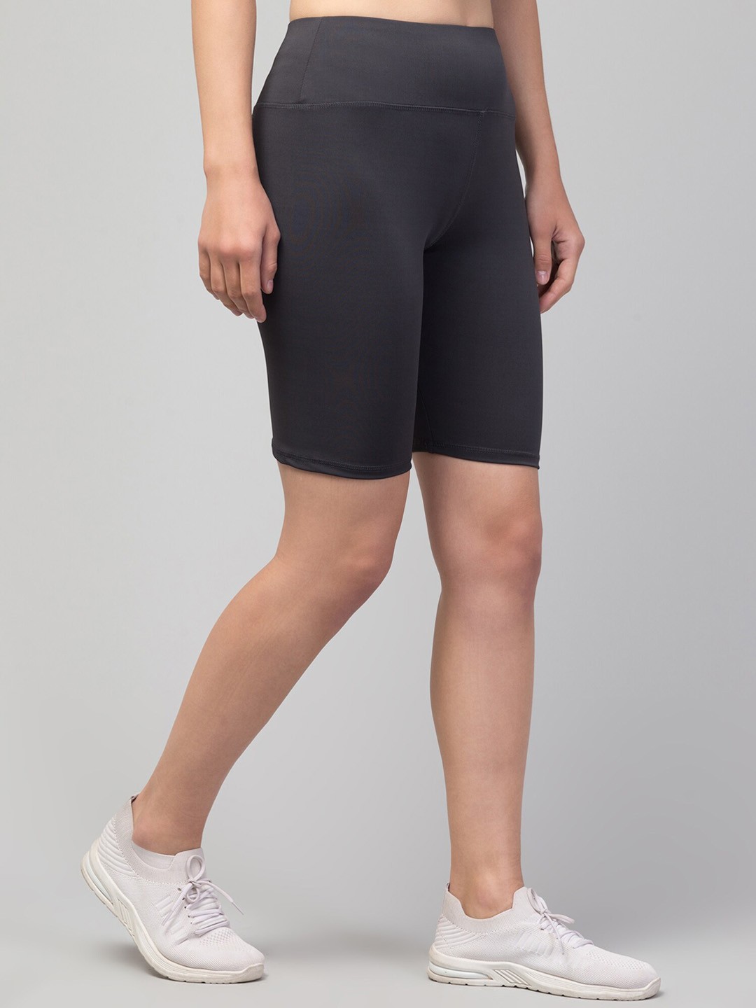 Women’s Fancy Solid Shorts – Yoga, Gym,...