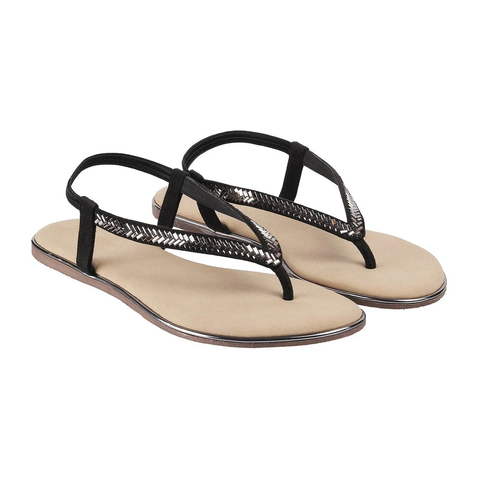 Embellished Flat Sandals
