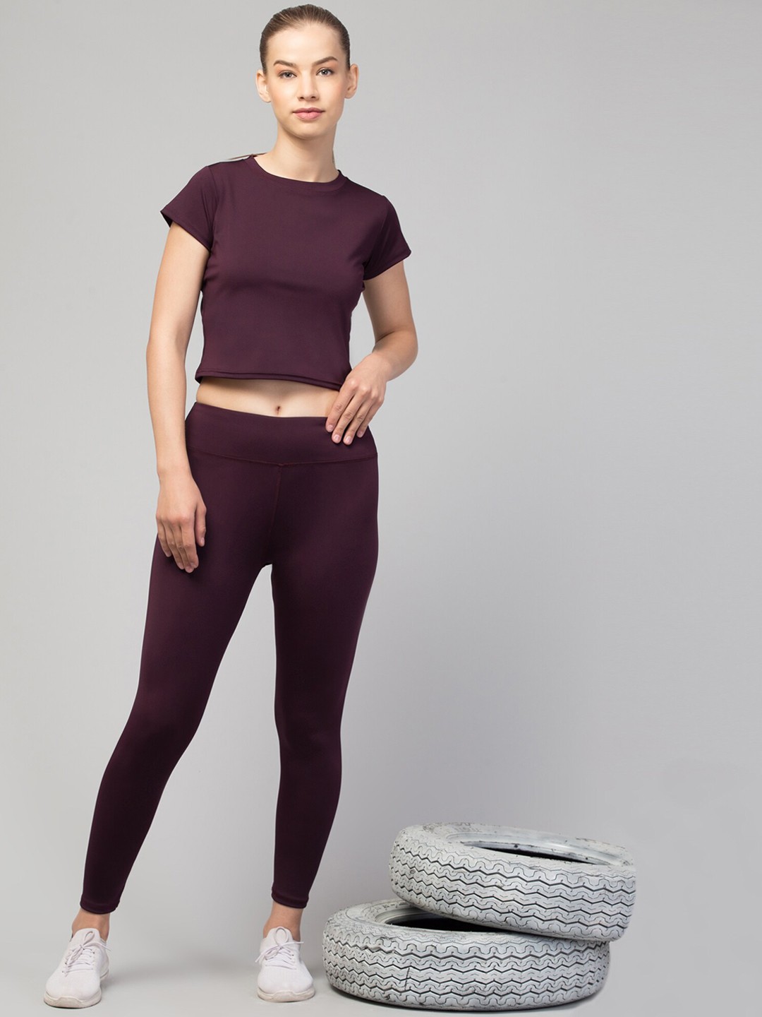 Women’s Plain Activewear Tights – Yoga &...