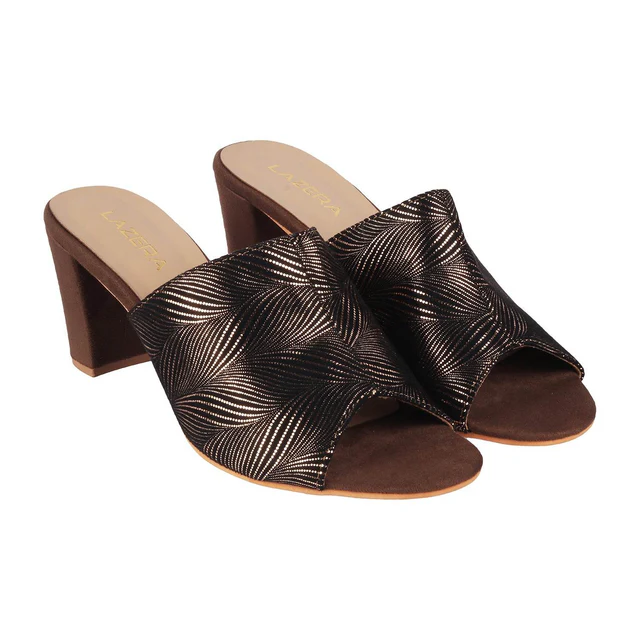 Womens Casual Chic Medium Heel Chappal