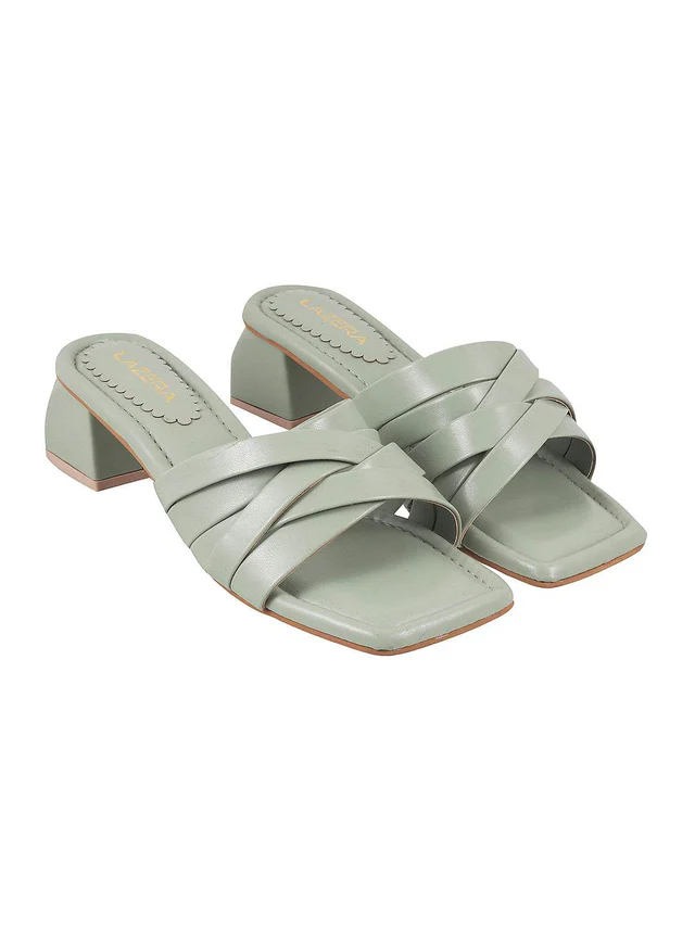 Womens Casual Chic Medium Heel Chappal