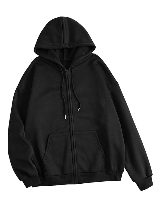 Women’s Polycotton Fleece Plain Full-Zip...