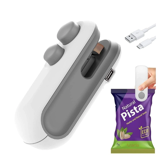 Mini Bag Sealer, New 2 in 1 USB Recharge...
