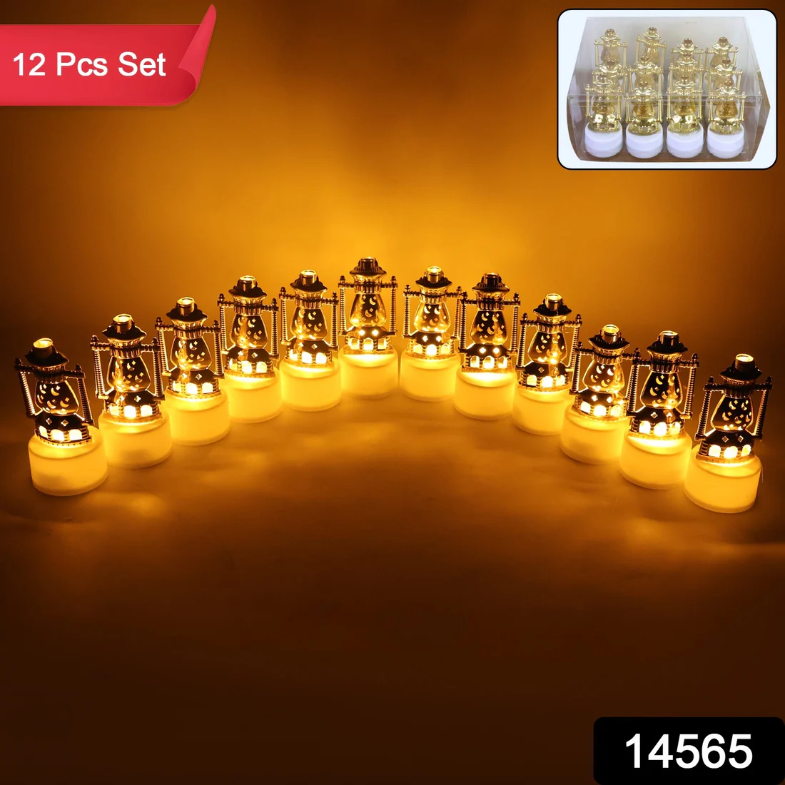 Vintage Lantern Style Decorative Flamele...