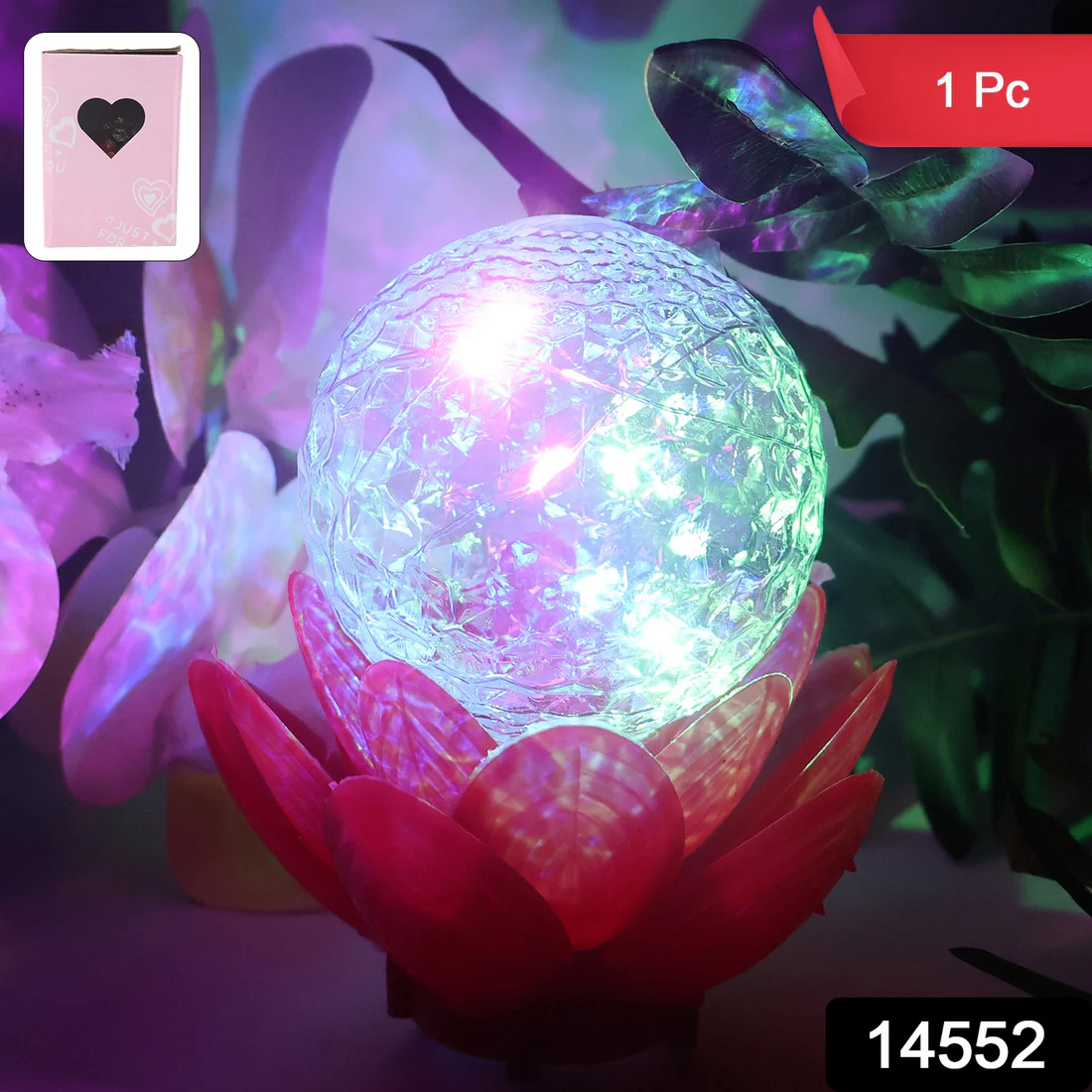 Crystal Ball Lotus LED Decorative Light...