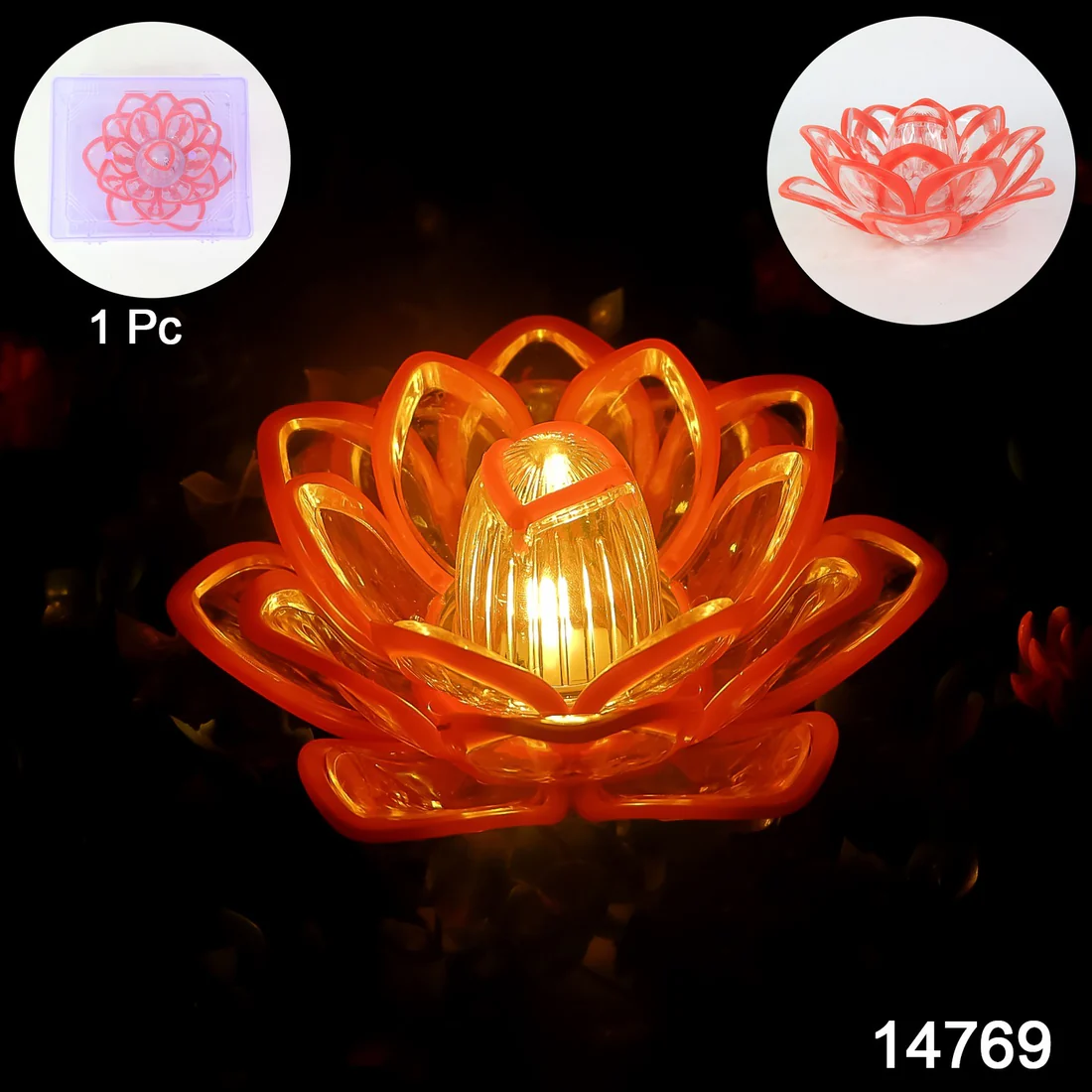 Decorative Lotus Shaped LED Candle Light...