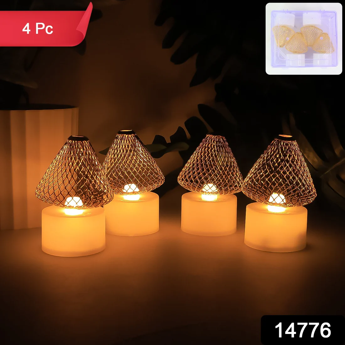 Premium LED Flameless Candle Lights (4 P...