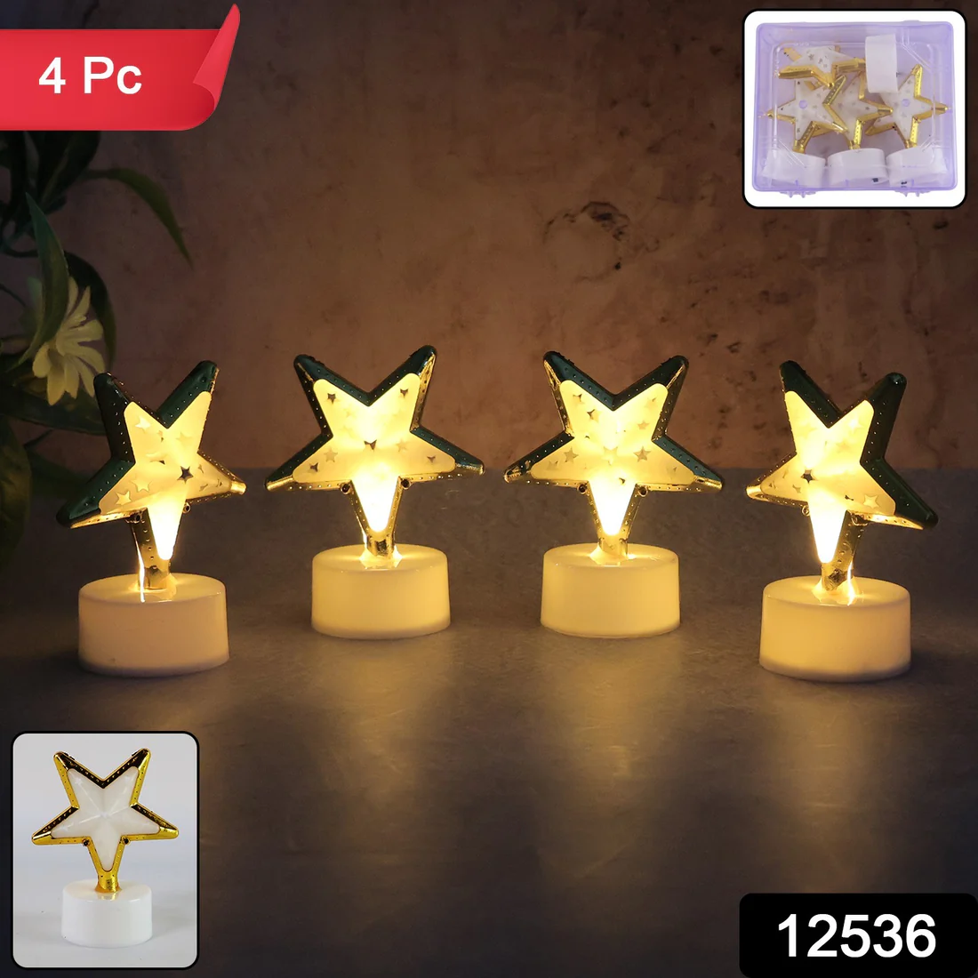 Decorative Star Shaped Flameless LED Can...