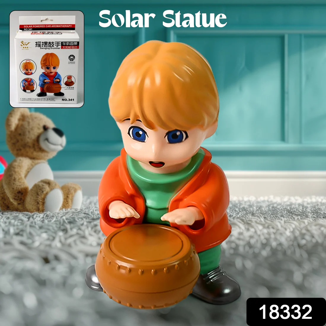 Creative Solar Drummer Car Aromatherapy,...