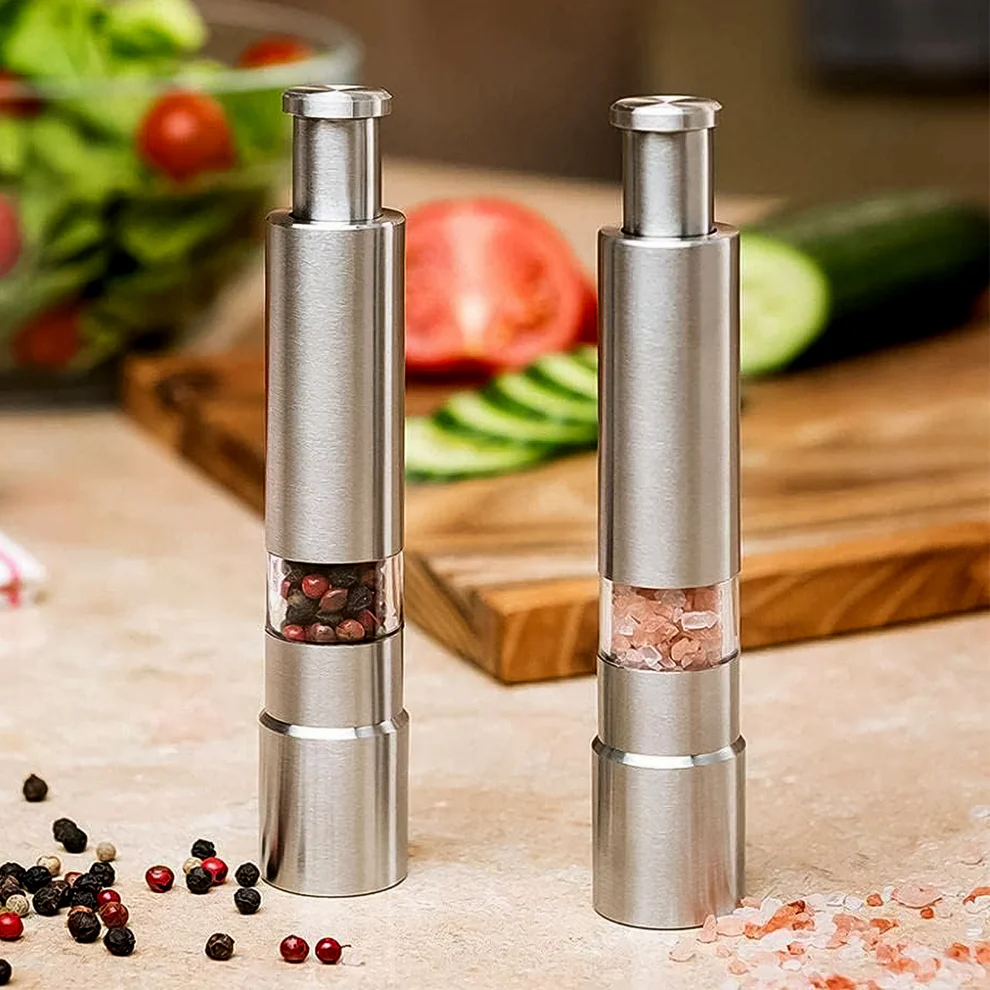 Stainless Steel Thumb Presser Salt and P...