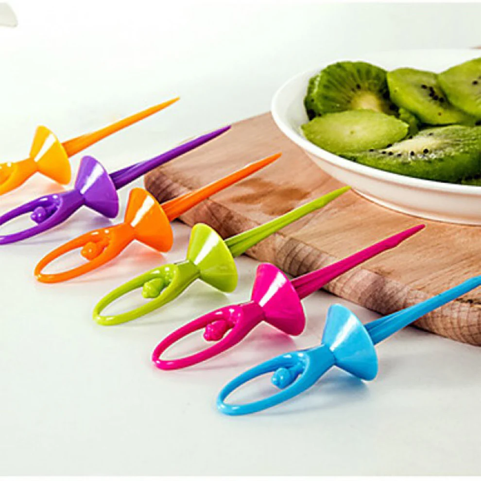 Dancing Doll Fruit Fork Cutlery Set with...
