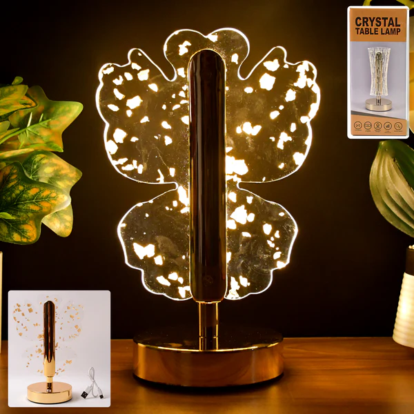 Luxury Golden Crystal LED Table Lamp (1...