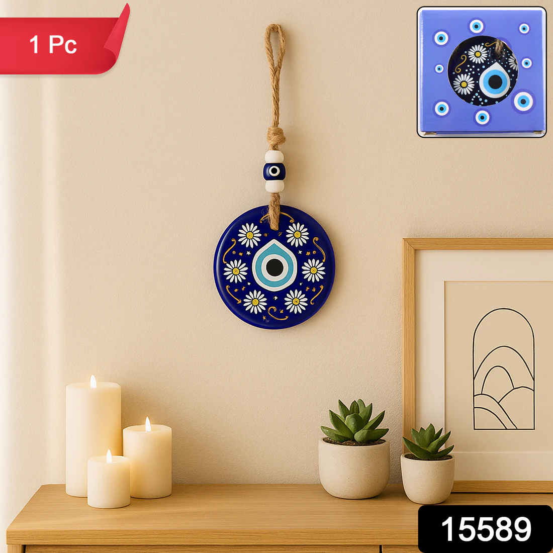 Decorative Evil Eye Wall Hanging Nazar P...