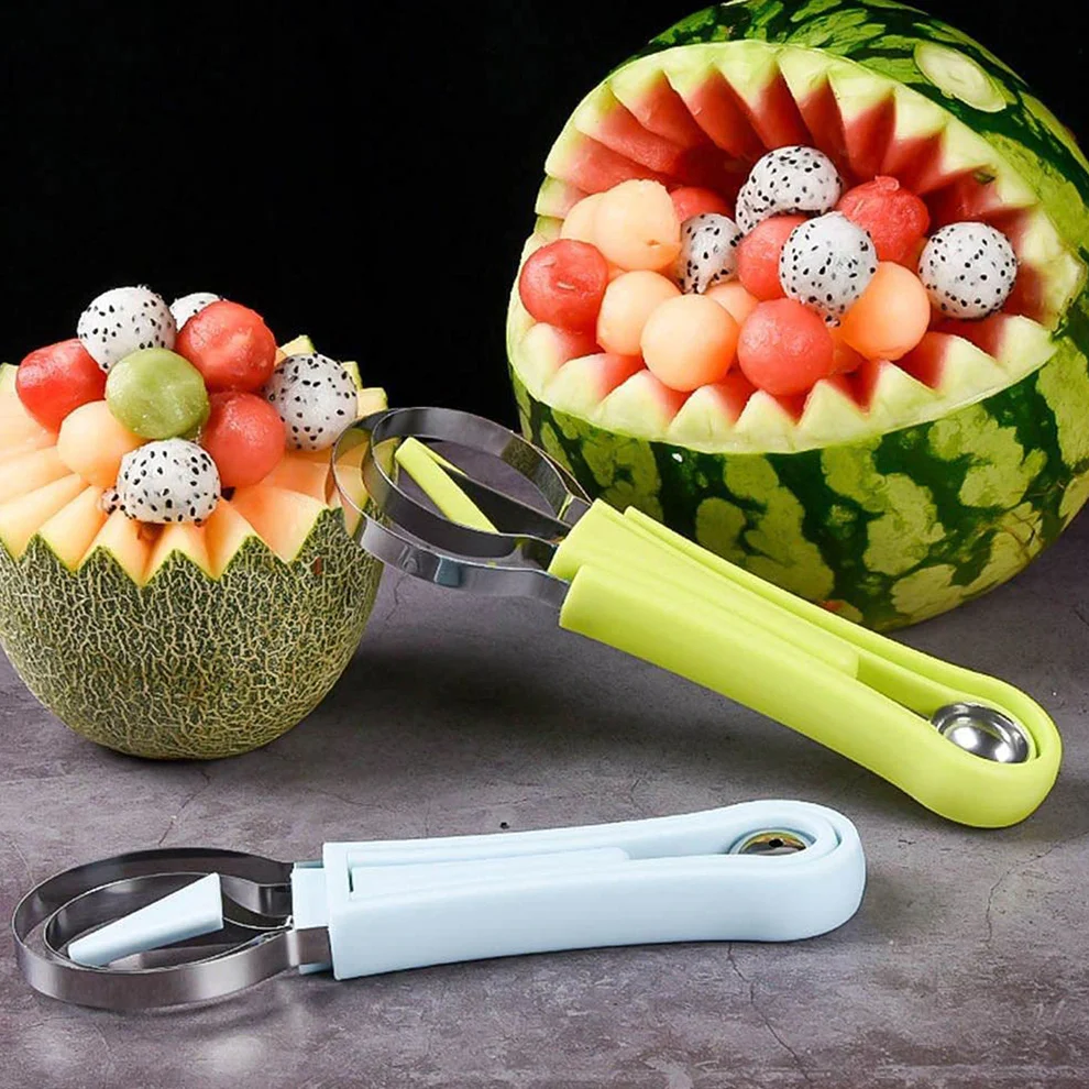 4-in-1 Stainless Steel Fruit Baller & Sc...