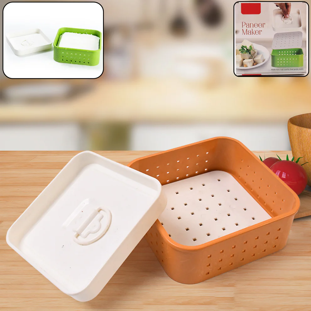 Square Shape Paneer Maker with Lid, Tofu...