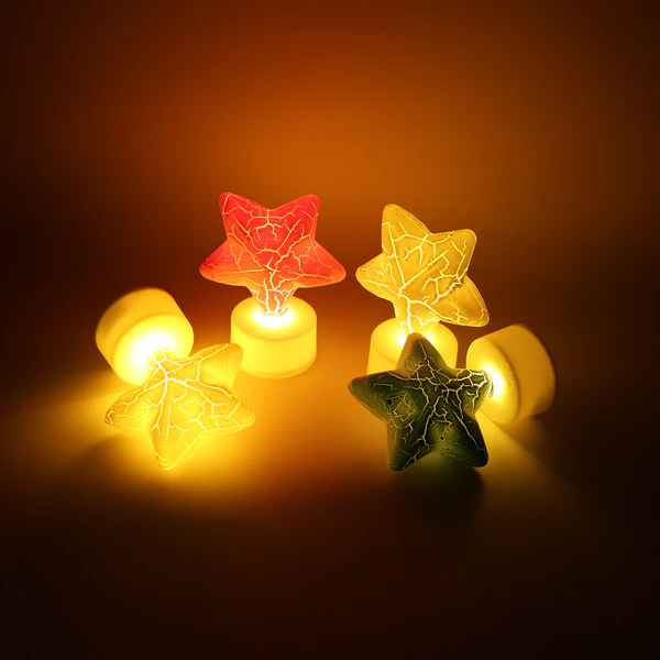 Star Shape Decorative LED Tealight Candl...