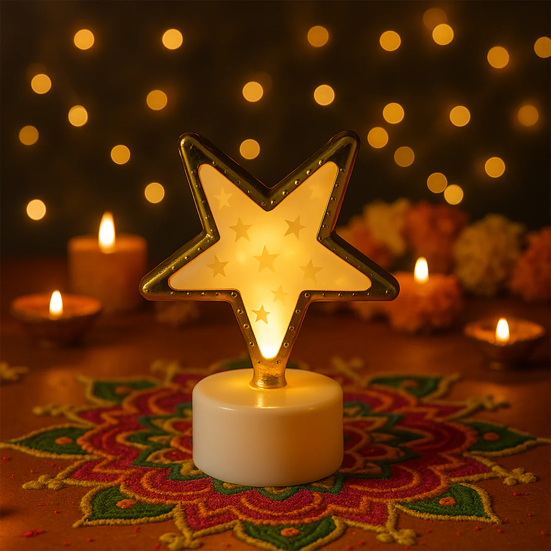 Decorative Star Shaped Flameless LED Can...