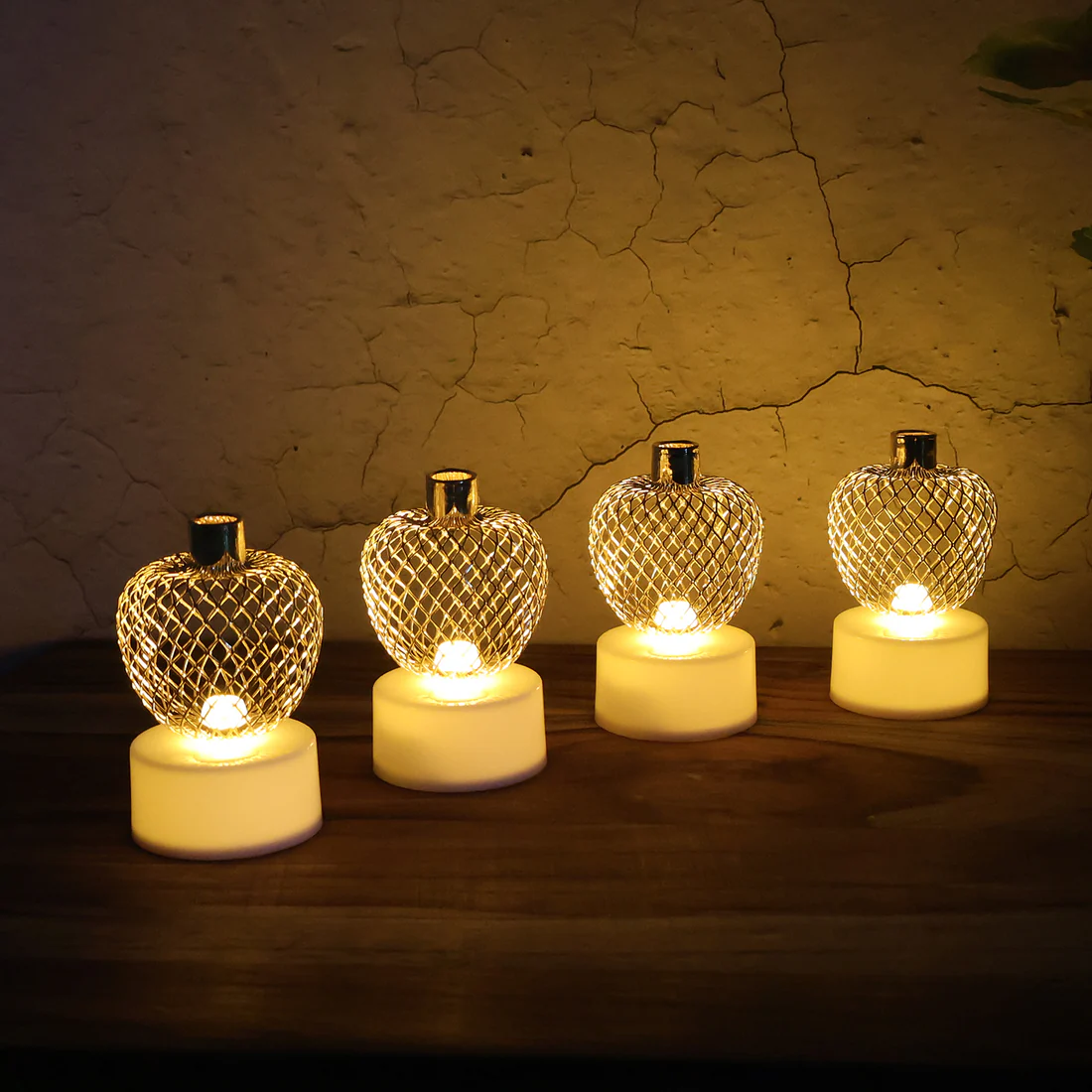 Decorative Apple Shape LED Tealight Cand...