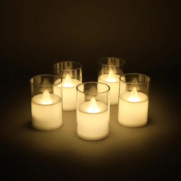 Flameless LED Votive Candles - (Set)