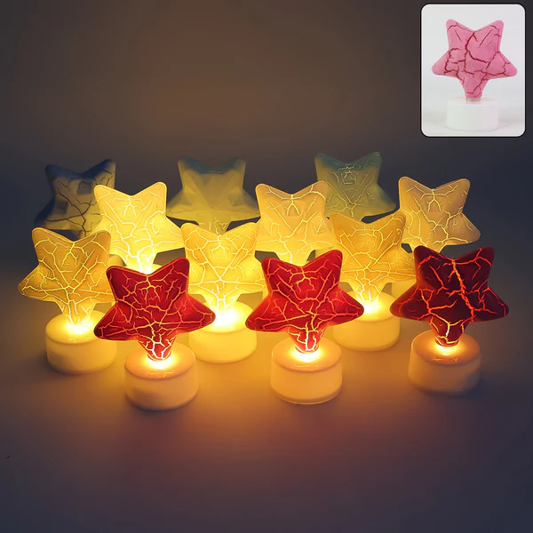 Star Shape Decorative LED Tealight Candl...