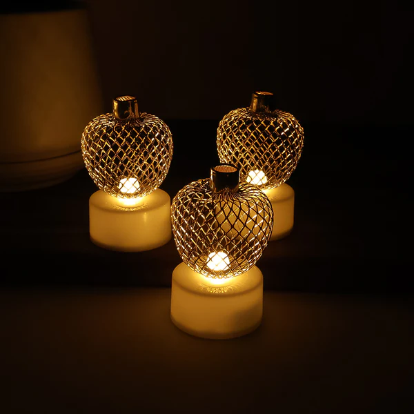 Decorative Apple Shape LED Tealight Cand...