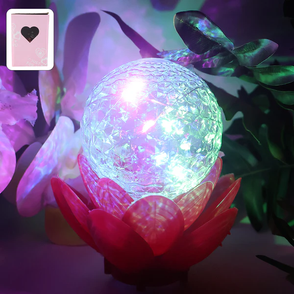 Crystal Ball Lotus LED Decorative Light...