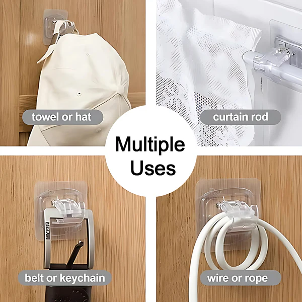 Self-Adhesive Transparent Wall with Spri...