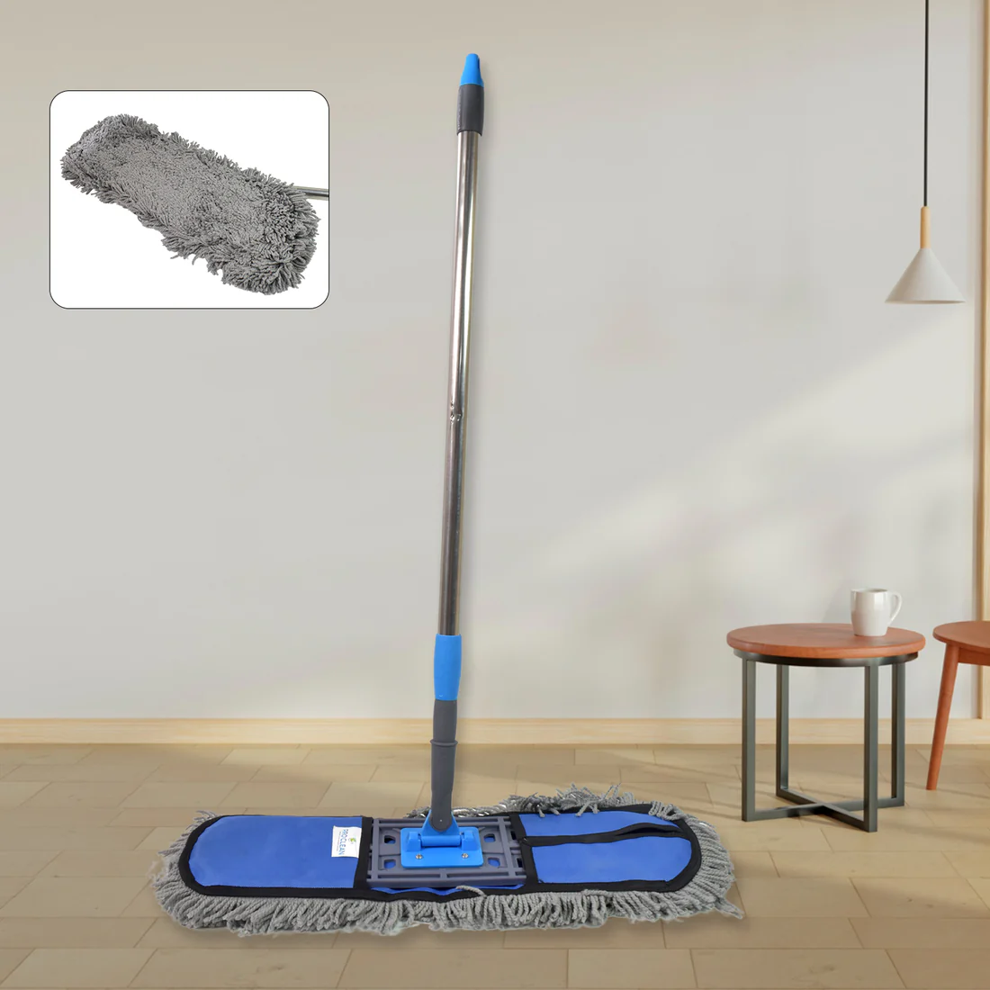 Wet and Dry Cotton Pad Floor Mop with Lo...