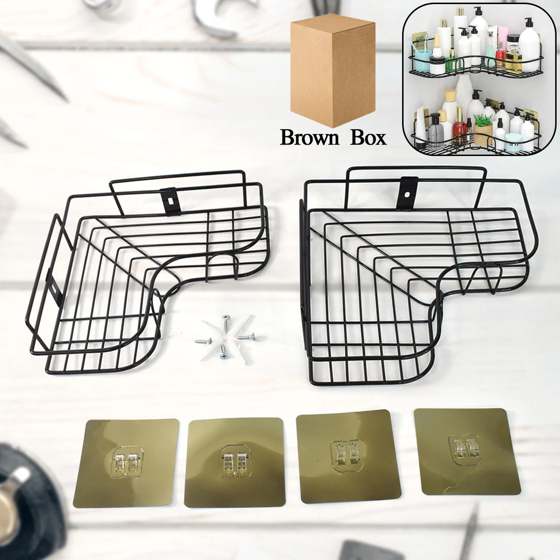 Metal Shower Shelf, Shower Shelf without...