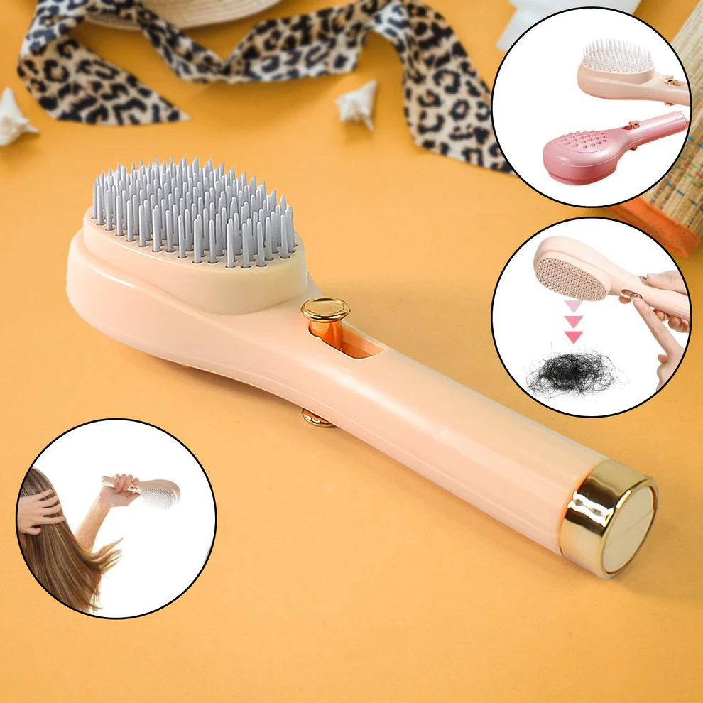 Self-Cleaning Anti-Static Massage Comb (...