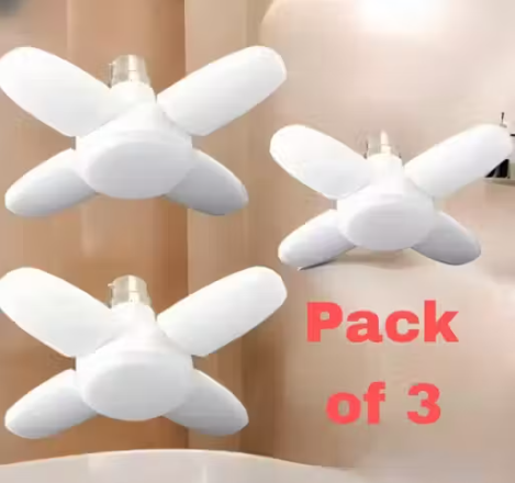 HOME 25 WATT 4 FAN LED BULB LIGHT DECORA...