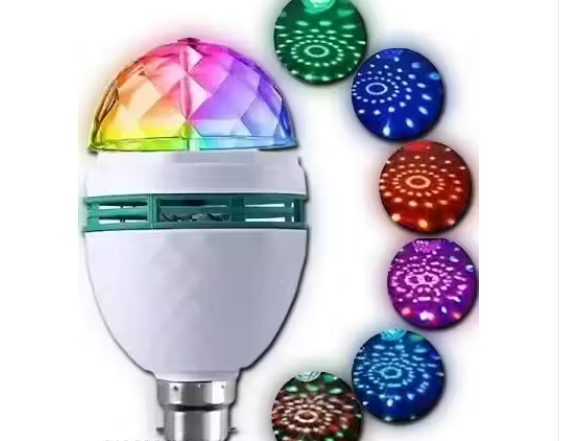 Multi Color 360 Degree LED Rotating Bulb...