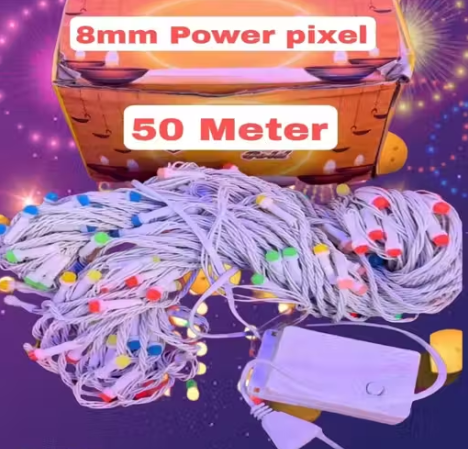50 Meter 8mm Powers pixel multicolor led...
