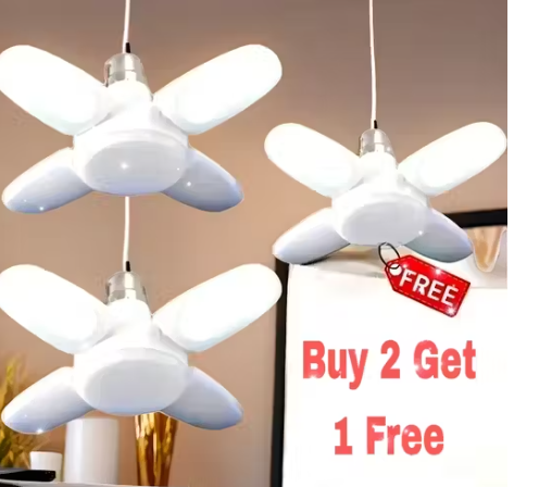 LIGHT 25 WATT 4 FAN LED BULB LIGHT HOME...