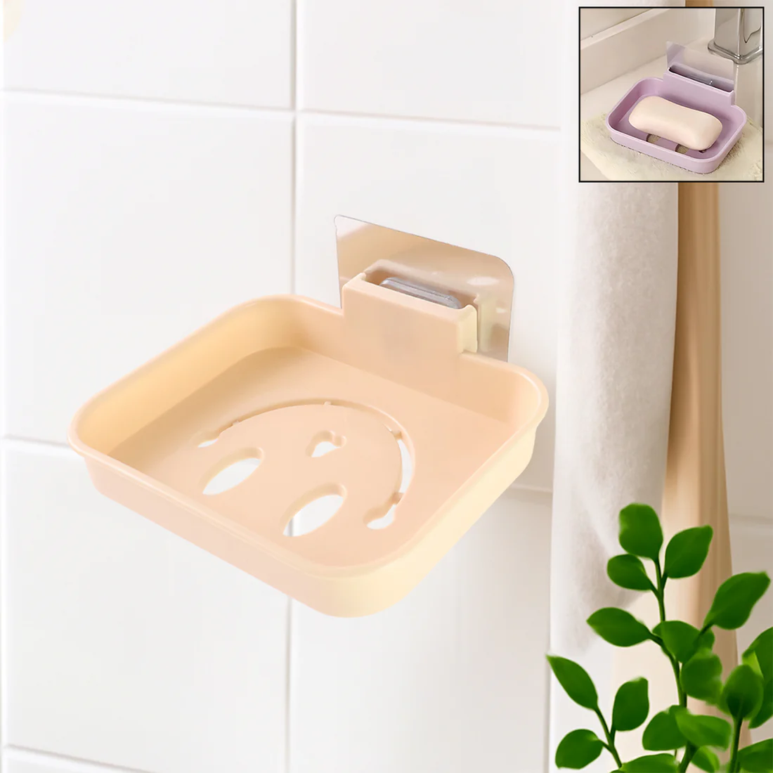 Self Adhesive Wall Mounted Soap Dish Hol...