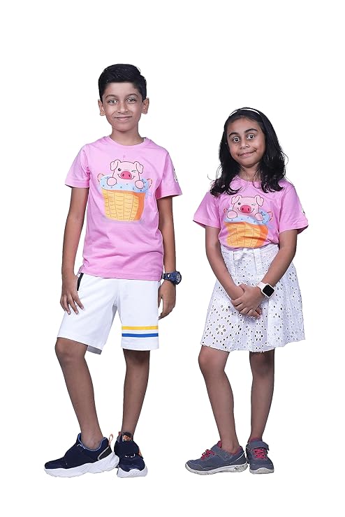KUCHU Unisex Kids T-Shirt | Super Combed...