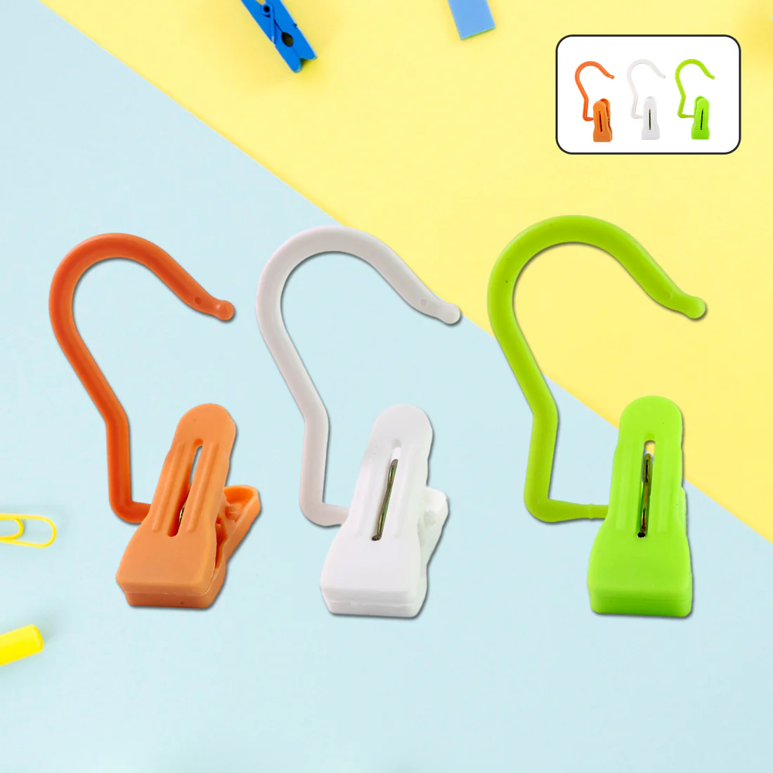Multipurpose Hanging Hook Clip (1 Pc, Mi...