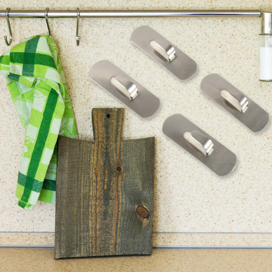 Self- Adhesive Hooks, Heavy Duty Wall Ho...