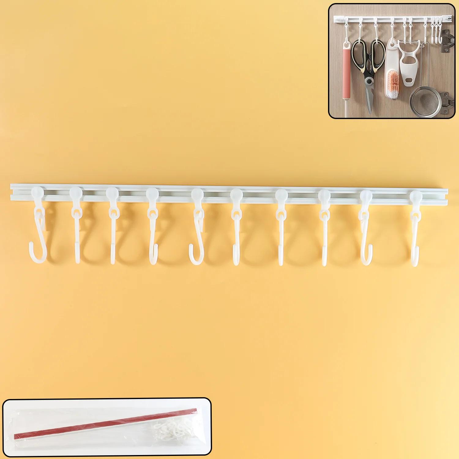 Wall Mounted Kitchen Storage Rack Set