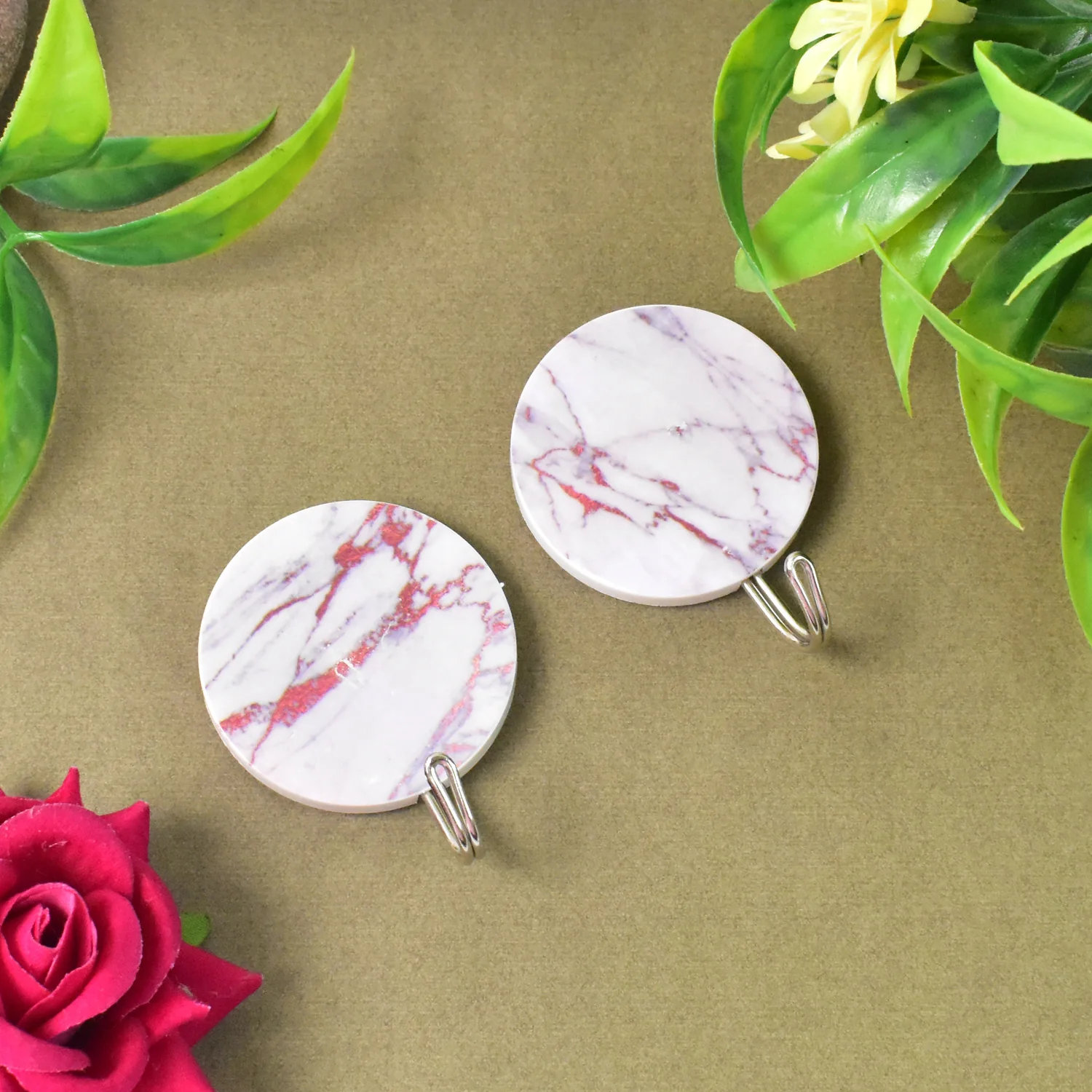 Multipurpose Strong Round Hook Self-Adhe...