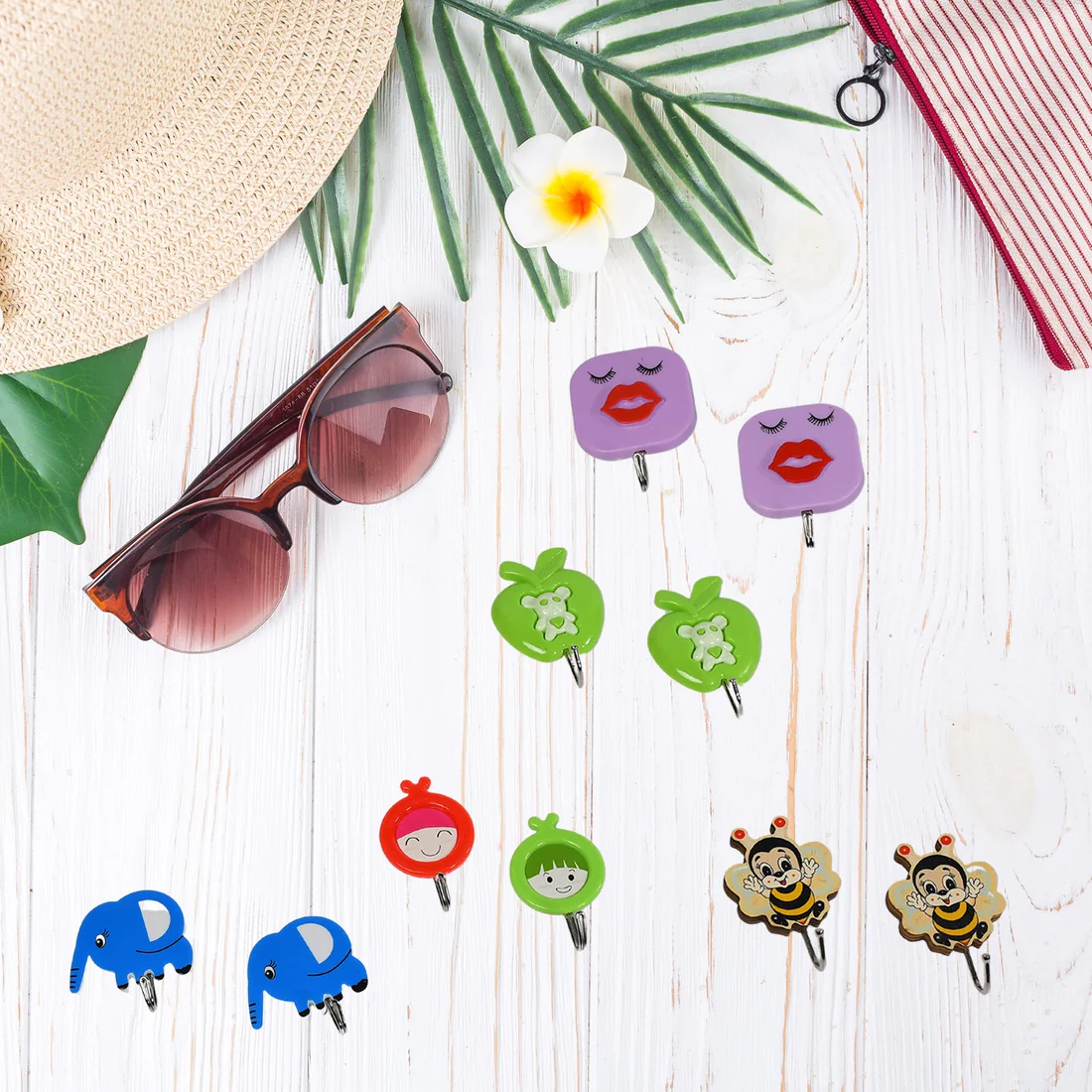 Premium Strong Adhesive Wall Hooks Set o...