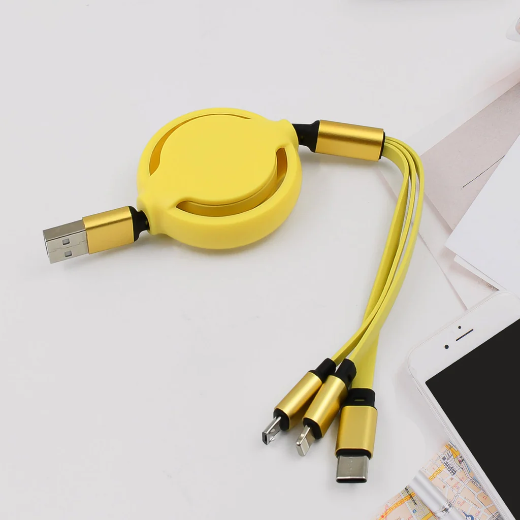 3 in 1 Retractable Charger Charging Cabl...