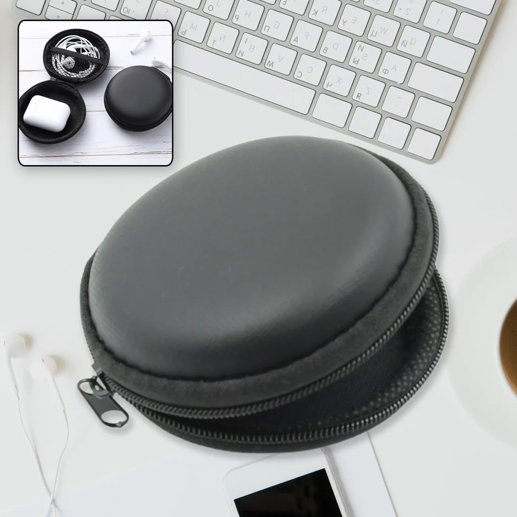 Cute Round Earphone Carrying Case - Mult...