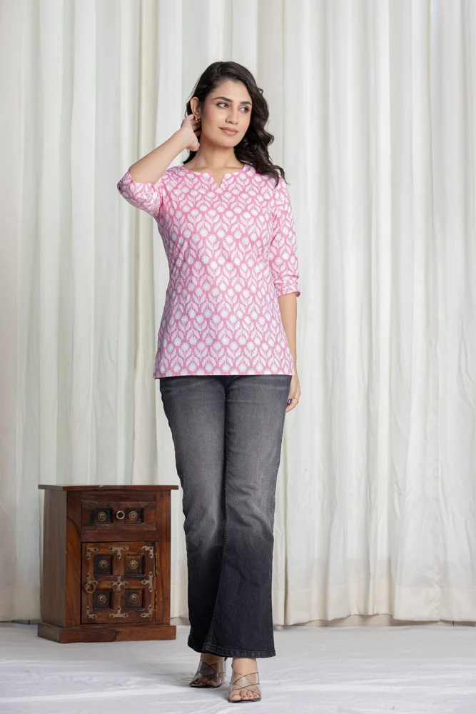 Ladies Cotton Short Kurti