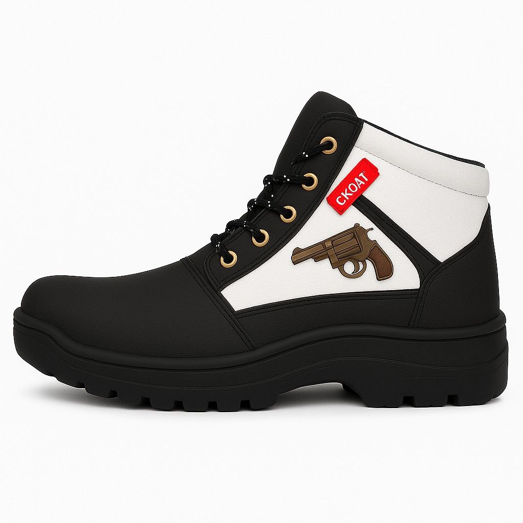 Latest Stylish Men’s Black Gun Boots | P...