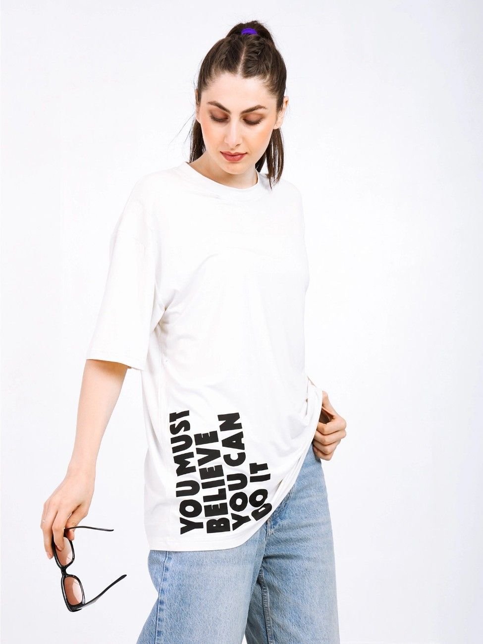 Women Oversized Bamboo T-Shirt – Soft, B...