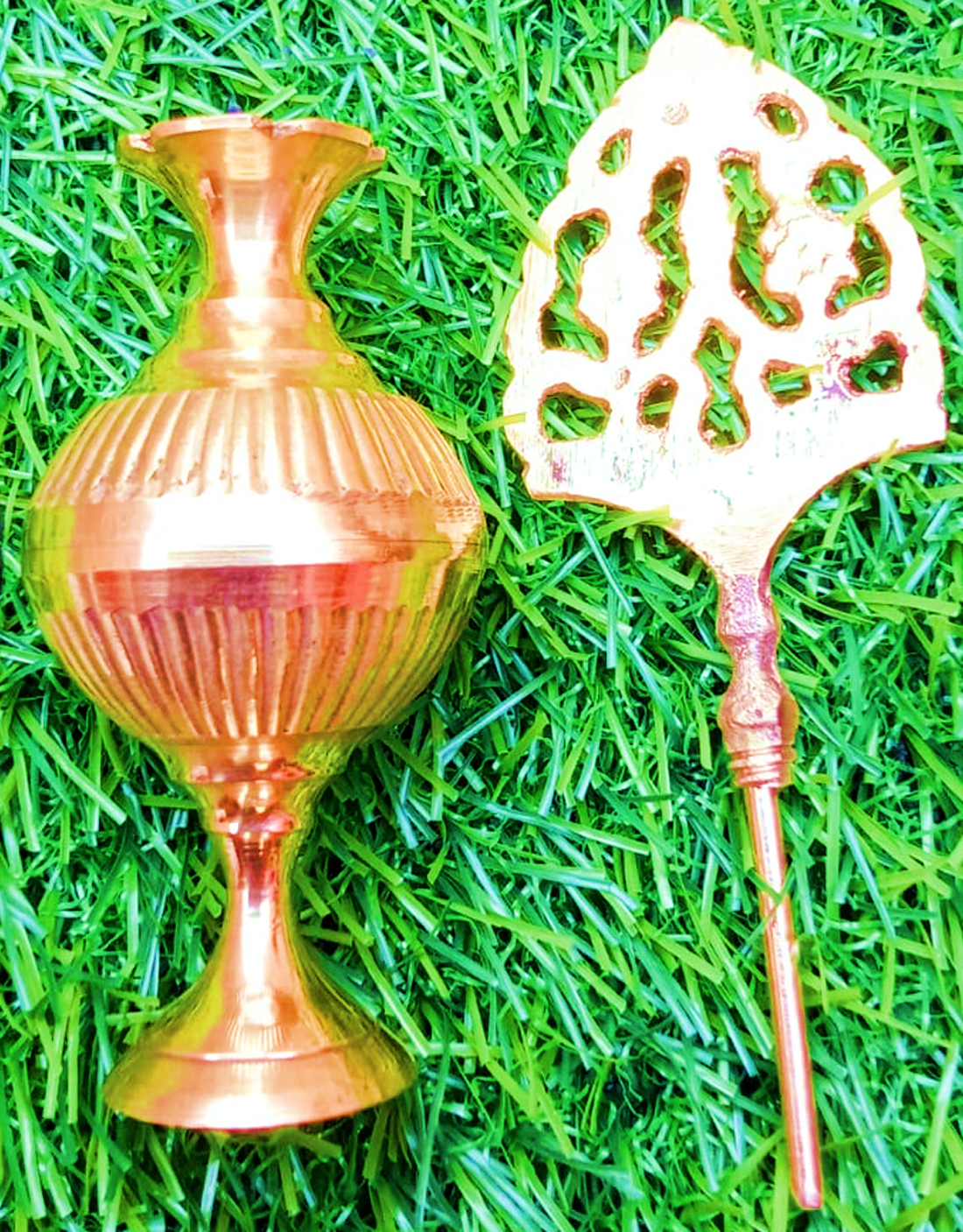 Brass Surmedani With Funnel/Kuppi And Su...